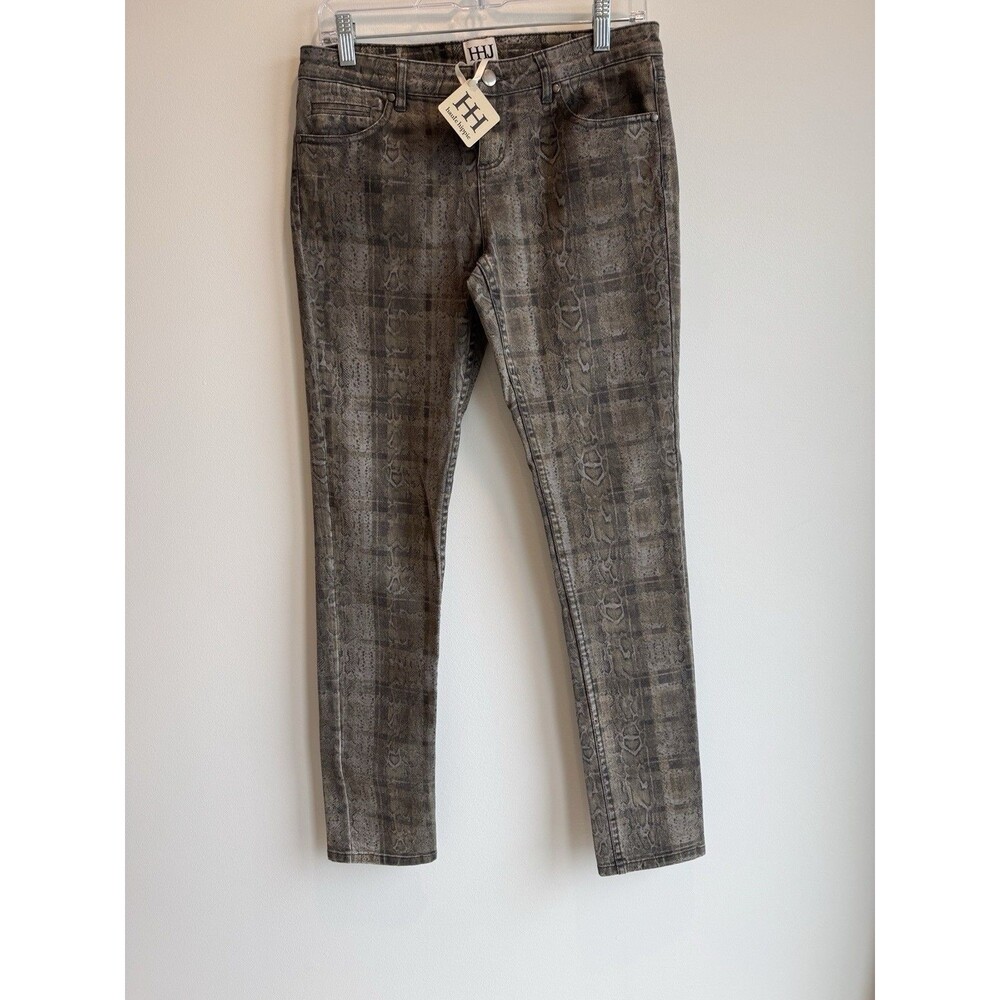 HAUTE HIPPIE Jeans - 27 - NWT - 5 Pocket - Green/Brown/Grey Python